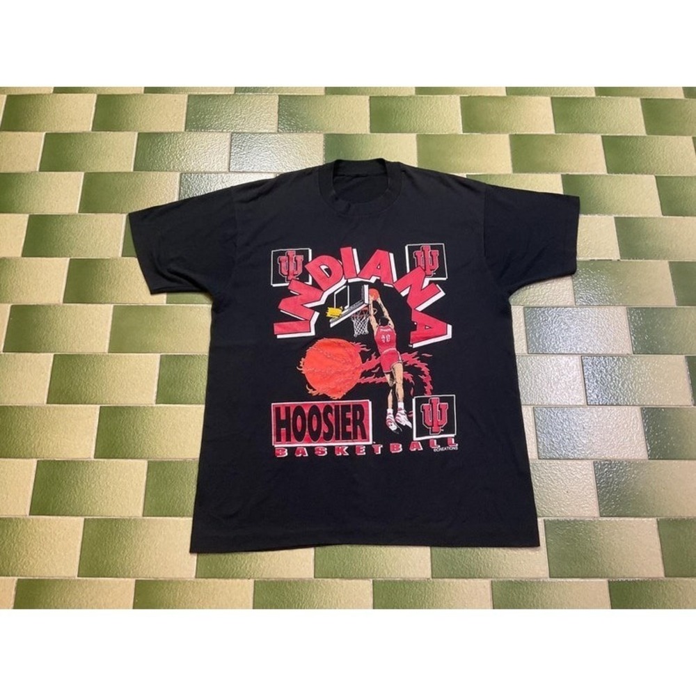 90s Indiana University IU Hoosiers Basketball T-Shirt
